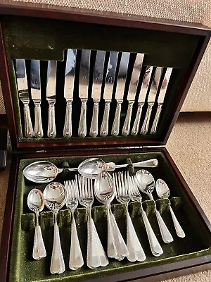 George Wood Epns  Canteen Of Cutlery 44 Piece Vgc • £80