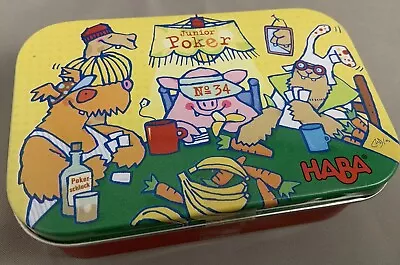 HABA Junior POKER  No. 34. Game In A Tin - 2- 4 Players Germany • $14