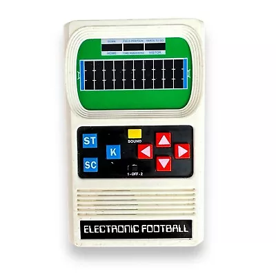 Electronic Football Handheld 1-2 Player Retro Mattel Game W/ Sound White Tested • $40.95