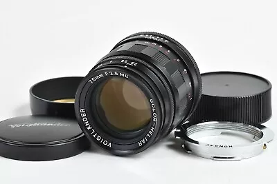 Voigtlander Color Heliar 75mm F/2.5 MC Black L39 LTM Lens [Very Good] 06-k68 • $349