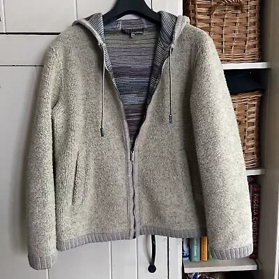 Vintage Missoni Sport Sweater Cardigan Hooded  Wool Large XL (46) Made In Italy • $60.97