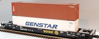 Mth Premier Bnsf Husky Stack Car 20-95069! Intermodal Double Twin Freight • $129.99