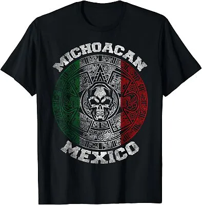 NEW LIMITED Aztec Mayan Calendar Skull. Mexican Pride Symbol Gift T-Shirt S-3XL • $22.99