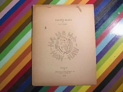 Vtg Vtg Magic Book Booklet - Comedy Magic UF Grant 1941 • $50