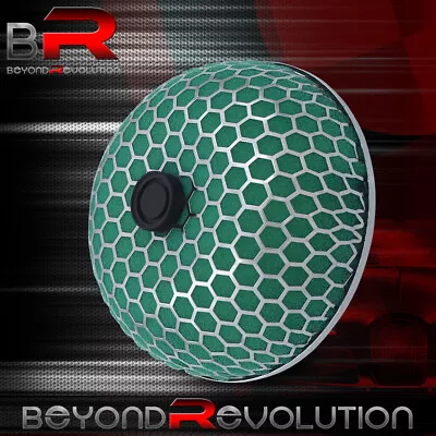 3  Mushroom Short Ram Cold Air Filter Turbo Green Foam Steel Honeycomb Upgrade • $18.99