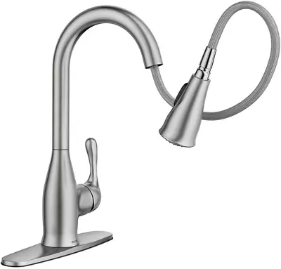 🆕 MOEN 87966SRS Kaden One-Handle Pull Down Kitchen Faucet - Stainless  $289 • $81.97