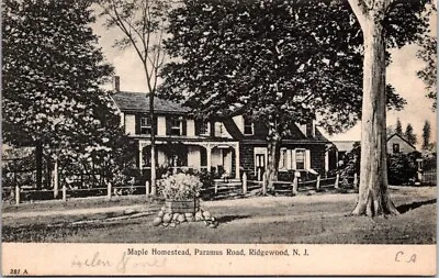 $17.99 • Buy Ridgewood NJ Maple Residence Paramus Rd Schwabe Pub C1910 Germany Postcard IQ14