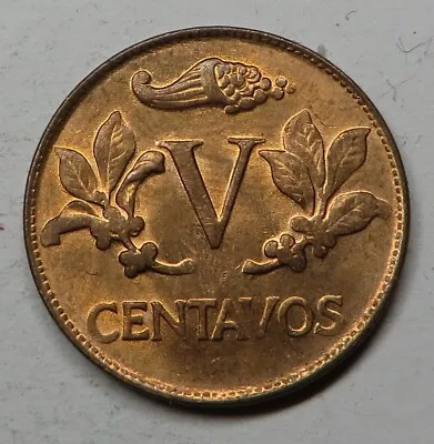 Colombia 5 Centavos 1973 Copper Clad Steel KM#206a UNC • $0.35