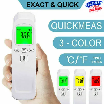 Non-Touch Infrared Temperature Thermometer Digital Forehead Baby Adult Body Gun • $15.96