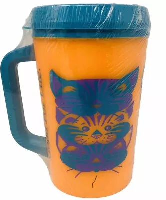 Aladdin IAMs Insulated Travel Mug VTG Bright Orange Green USA - SEALED • $49.99