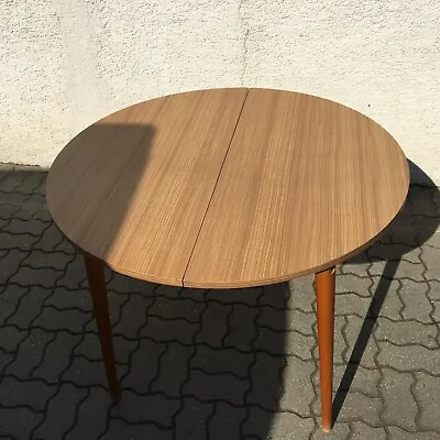 Vintage MIER Topolcany Formica Extendable Dining Table Mid Century 70s Wood 106c • $299