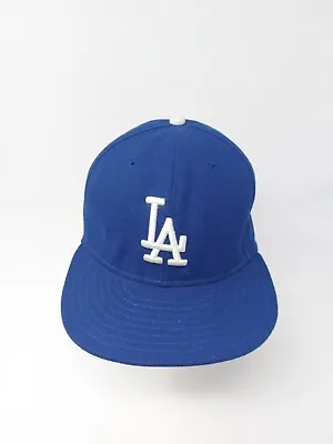 New Era 59Fifty Los Angeles LA Dodgers Fitted Hat USA MADE Size 7 1/2 Cap • $14.99