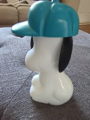 VINTAGE 1969 AVON MILK GLASS SNOOPY AFTER SHAVE DECANTER 5 OZ EMPTY Ships Free • $14.95