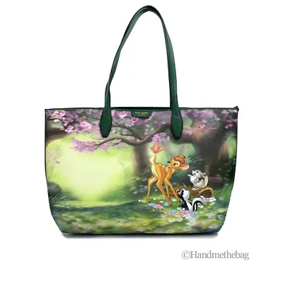 Kate Spade X Disney Sutton Bambi Coated Canvas Shoulder Tote Handbag Purse • $169