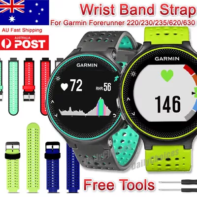 Replacement Wrist Band Strap For Garmin Forerunner 220/230/235/620/630 Watch AU • $7.49