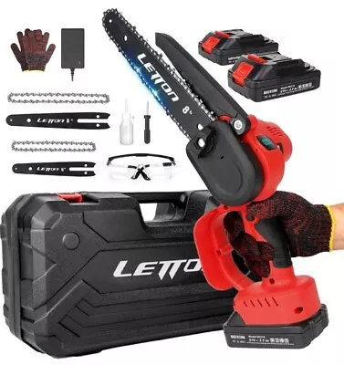 LETTON 8 Inch & 6 Inch Mini Chainsaw Cordless • $67.15