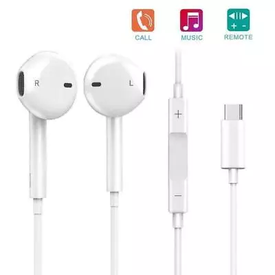 For Samsung Galaxy S22 S21 Ultra S20Fe USB C Type C Earphones Headphones Earbuds • £4.99