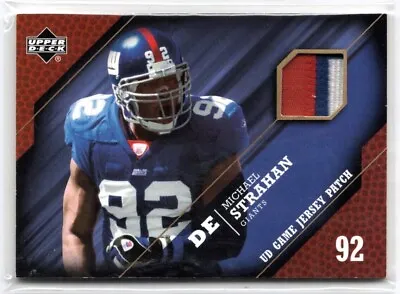 2005 Upper Deck Michael Strahan Ud Game Jersey Patch Game-worn Ssp Sick • $14.99