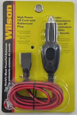Wilson Antennas 3053CBPP 3-Pin CB Power Cord W/ 12-Volt Cigarette Lighter Plug • $16.95