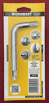 Monument 4-in-1 Radiator Valve Spanner & Air Release Key - 2054X - Made In UK • £4.95