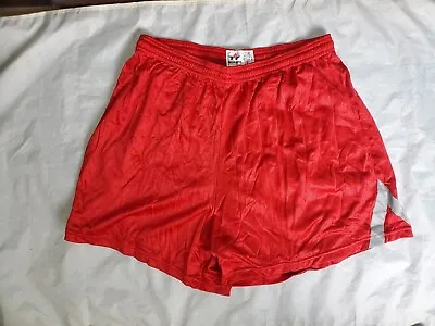 Vintage 90's Don Alleson Athletic Soccer Shorts Red Nylon Men's Size XL  • $22.99