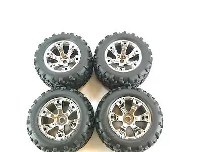 NEW 4x Traxxas Revo 3.3 1/8 Monster Truck Tires On 17mm Hex Wheels T-Maxx Summit • $59.99