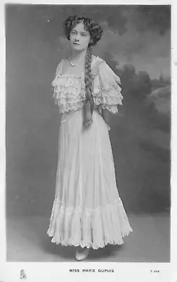 Postcard - Edwardian Actress - Miss Marie Dupuis - Tucks - Celebrities • £2.99