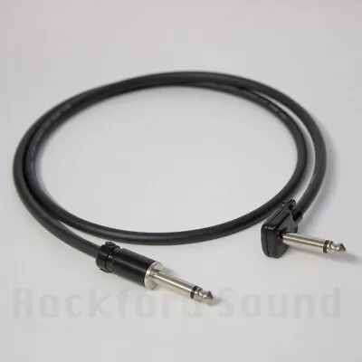 Mogami W2524 Guitar & Patch Cable Right Angle To Straight Squareplugs Black • $42.99