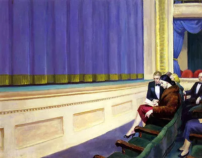 Edward Hopper First Row Orchestra Canvas Print 16 X 20 • $39.99