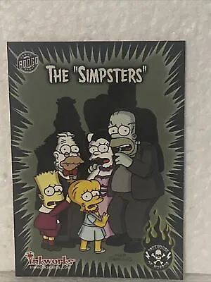 THE SIMPSONS - Trading Card - #41 THE  SIMPSTERS  - Inkworks 2001 Bongo MUNSTERS • $5.50
