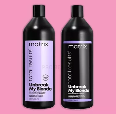 Matrix Total Results- UNBREAK MY BLONDE Shampoo And Conditioner DUO Set (33.8oz) • $36.99