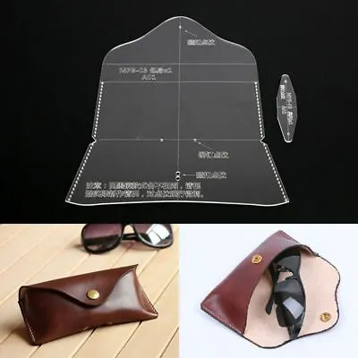 Acrylic Leathercraft Template Pattern For Glasses Case Bag Handmade DIY MPB-03 • $14.19