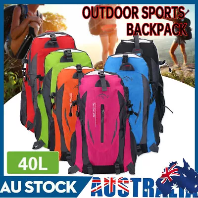 40L Camping Hiking Backpack Waterproof Outdoor Sport Bag Rucksack For Climbing • $15.89