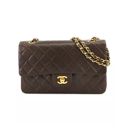 CHANEL Matelasse 25 Chain Shoulder Bag Leather Brown A01112 Purse 90222214 • $6078.13