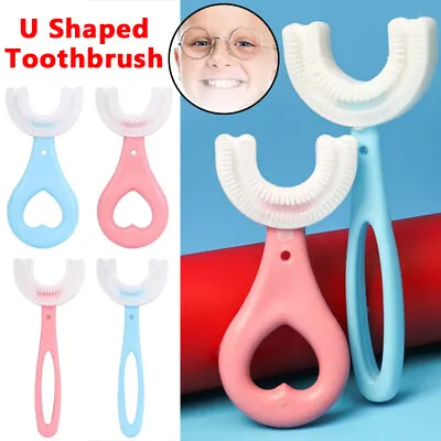 $9.67 • Buy Children Manual U-Shape Toothbrush Baby Toddler Oral Lazy Brushing Tooth Cleaner