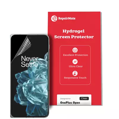 OnePlus Open Compatible Hydrogel Screen Protector Full Cover [2 Pack] • $39.88