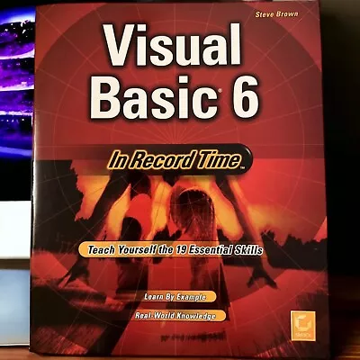 Visual Basic 6 In Record Time By Steve Brown Paperback 1998 Sybex Publishing • $10.99