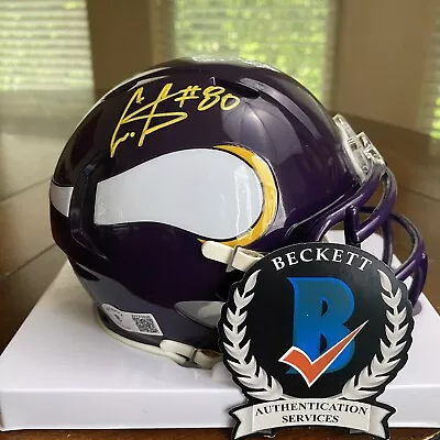 Cris Carter Autographed Signed Minnesota Vikings Mini Helmet Beckett Yellow • $41