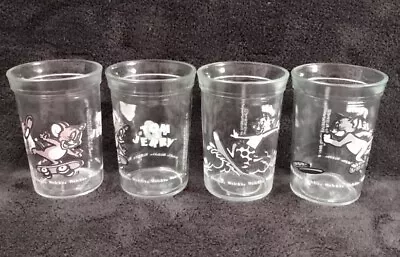 Set Of 4 Vintage 1990-91 Welch's Jelly Jar Glasses Tom & Jerry • $18.49