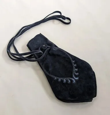 Leather Drawstring Pouch Coin Bag Medicine Tobacco Pouch Medieval Reenactment  • $19.99