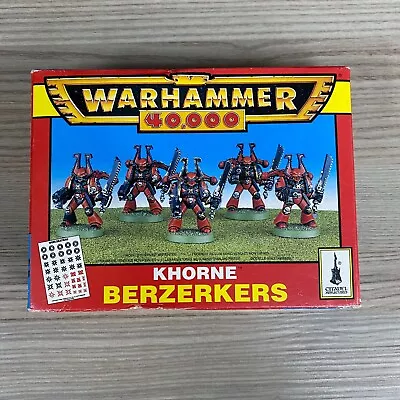 Empty Box Khorne Berzerkers Warhammer 40000 World Eaters 1996 Mono Pose 40k • $42.03