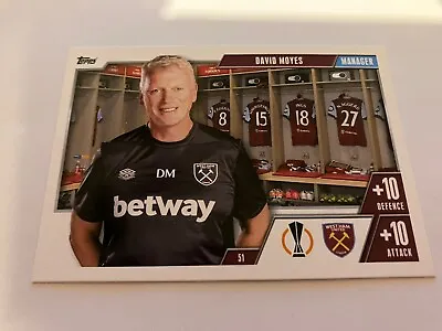 Topps Match Attax  Extra 2024 Card  David Moyes   West Ham United  Manager • £0.99