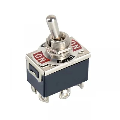 DPDT 6-Pin 3-Position On/Off/On Metal Toggle Switch 240V/15A 120V/20A AC • $7.75