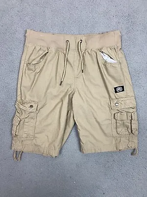 Ecko Unltd Shorts Mens XL Khaki Cargo Ripstop Utility Streetwear Hip Hop • $14.99