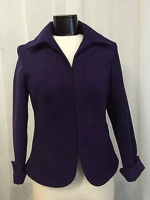 Chico's Women's Jacket Purple WIld Grape Plush Kelly Ann Chico's SIze 0 / 4 / XS • $50