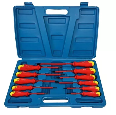 Magnetic Screwdrivers 121pc Set Hex Impact Insulated Handles Mechanics Engineers • £11.60