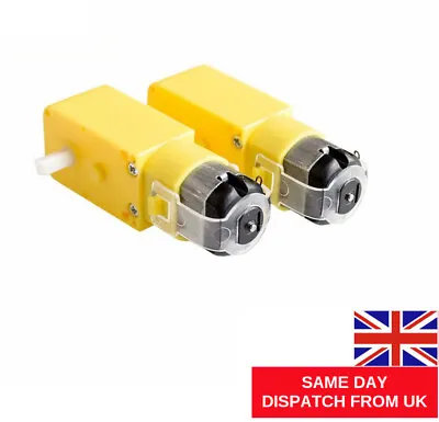 2 X TT Motor 130 Smart Car Robot Gear Motor For Arduino DC3V-6V DC Gear UK POST • £5.49