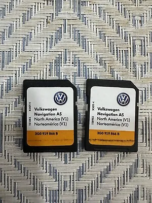 VW Volkswagen NAVIGATION SD Card 3G0-919-866-B V1 AS SYSTEM OEM 3G0919B/R • $59.99