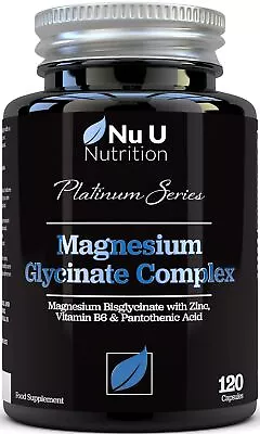 Magnesium Glycinate Complex With Vitamin B6 & Zinc - 120 Vegan Capsules • £16.97