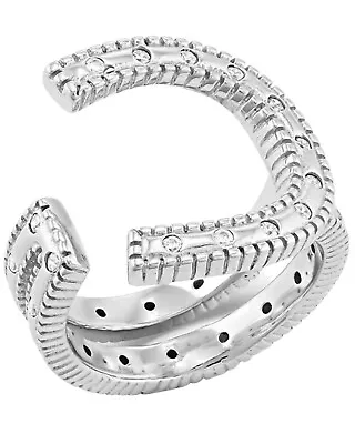 Montana Silversmiths Women's Silver In Step Crystal Open Ring Silver • $80